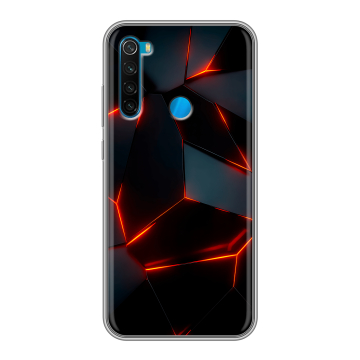 Силиконовый чехол на Xiaomi RedMi Note 8  с принтом Яркие абстракции