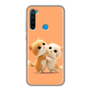 Силиконовый чехол на Xiaomi RedMi Note 8  с принтом Милые котики