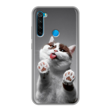 Силиконовый чехол на Xiaomi RedMi Note 8  с принтом Коты