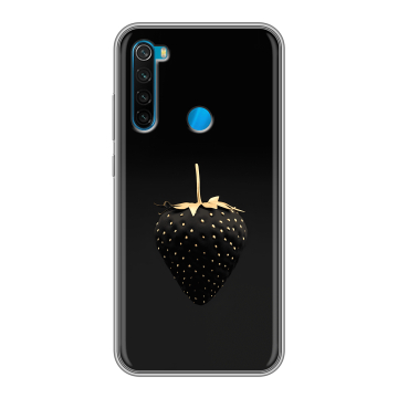 Силиконовый чехол на Xiaomi RedMi Note 8  с принтом Черная клубника