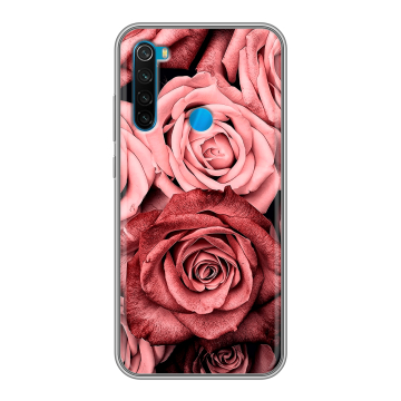 Силиконовый чехол на Xiaomi RedMi Note 8  с принтом Цветы розы