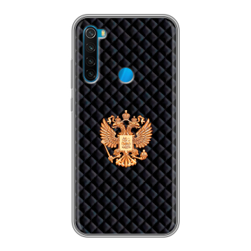 Силиконовый чехол на Xiaomi RedMi Note 8 с принтом Герб России принт Силиконовый чехол на Xiaomi RedMi Note 8 с принтом Герб России принт