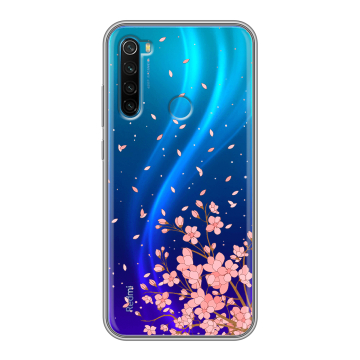 Силиконовый чехол на Xiaomi RedMi Note 8 с принтом Ветка сакуры Силиконовый чехол на Xiaomi RedMi Note 8 с принтом Ветка сакуры