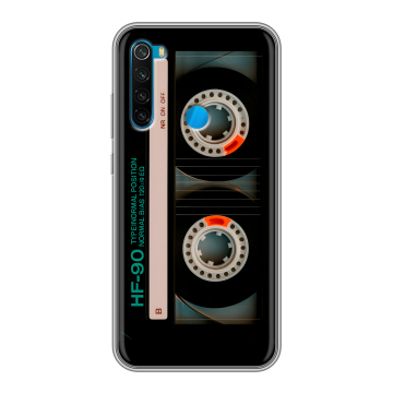 Силиконовый чехол на Xiaomi RedMi Note 8 с принтом Кассета Силиконовый чехол на Xiaomi RedMi Note 8 с принтом Кассета