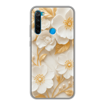 Силиконовый чехол на Xiaomi RedMi Note 8 с принтом Цветы Силиконовый чехол на Xiaomi RedMi Note 8 с принтом Цветы