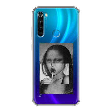 Силиконовый чехол на Xiaomi RedMi Note 8 с принтом Мона Лиза Силиконовый чехол на Xiaomi RedMi Note 8 с принтом Мона Лиза
