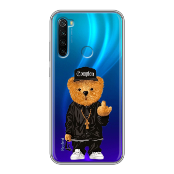 Силиконовый чехол на Xiaomi RedMi Note 8 с принтом Плюшевый медведь Силиконовый чехол на Xiaomi RedMi Note 8 с принтом Плюшевый медведь
