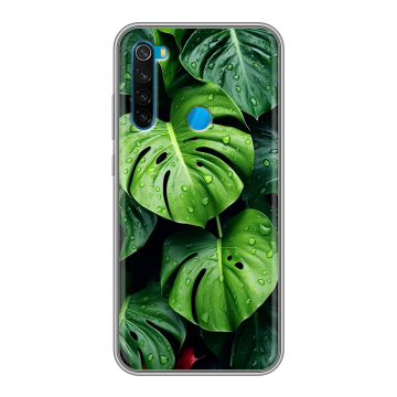 Силиконовый чехол на Xiaomi RedMi Note 8 с принтом Листья