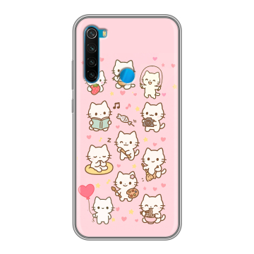 Силиконовый чехол на Xiaomi RedMi Note 8 с принтом Hello Kitty Хелоу Кити Силиконовый чехол на Xiaomi RedMi Note 8 с принтом Hello Kitty Хелоу Кити