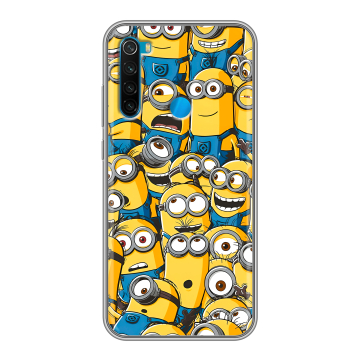 Силиконовый чехол на Xiaomi RedMi Note 8 с принтом Миньоны Силиконовый чехол на Xiaomi RedMi Note 8 с принтом Миньоны