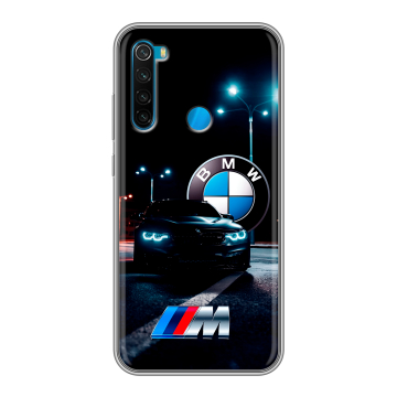 Силиконовый чехол на Xiaomi RedMi Note 8 с принтом БМВ BMW
