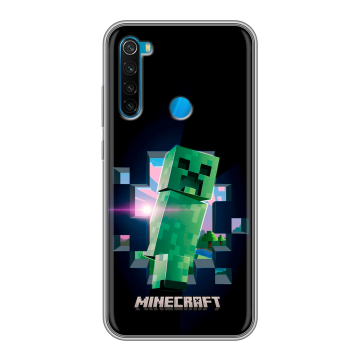 Силиконовый чехол на Xiaomi RedMi Note 8 с принтом Майнкрафт Minecraft Силиконовый чехол на Xiaomi RedMi Note 8 с принтом Майнкрафт Minecraft