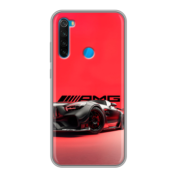 Силиконовый чехол на Xiaomi RedMi Note 8 с принтом Мерседес Mercedes AMG