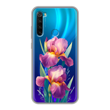 Силиконовый чехол на Xiaomi RedMi Note 8 с принтом Цветы орхидеи