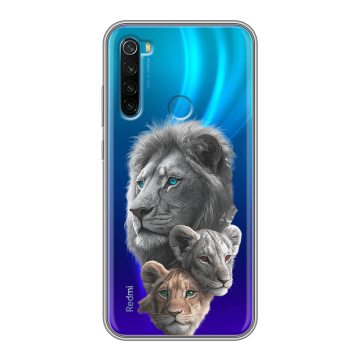 Силиконовый чехол на Xiaomi RedMi Note 8 с принтом Львы