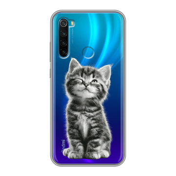 Силиконовый чехол на Xiaomi RedMi Note 8 с принтом Котенок