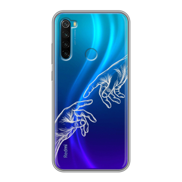 Силиконовый чехол на Xiaomi RedMi Note 8 с принтом Сотворение мира
