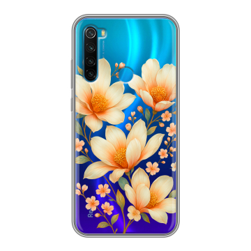 Силиконовый чехол на Xiaomi RedMi Note 8 с принтом Цветы