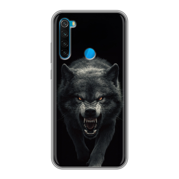Силиконовый чехол на Xiaomi RedMi Note 8 с принтом Волк Силиконовый чехол на Xiaomi RedMi Note 8 с принтом Волк