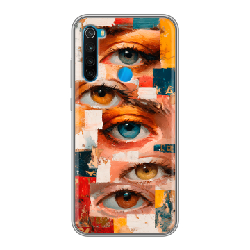 Силиконовый чехол на Xiaomi RedMi Note 8 с принтом Модный принт