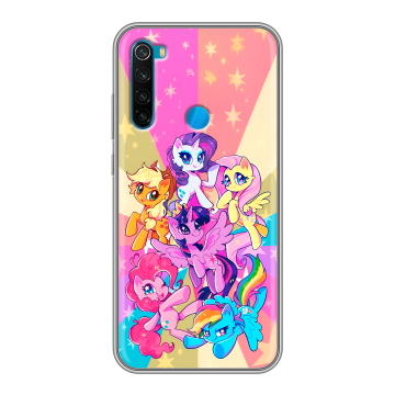 Силиконовый чехол на Xiaomi RedMi Note 8 с принтом My little pony Дружба чудо Силиконовый чехол на Xiaomi RedMi Note 8 с принтом My little pony Дружба чудо