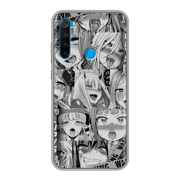 Силиконовый чехол на Xiaomi RedMi Note 8 с принтом Ahegao Ахегао Аниме Силиконовый чехол на Xiaomi RedMi Note 8 с принтом Ahegao Ахегао Аниме