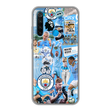 Силиконовый чехол на Xiaomi RedMi Note 8 с принтом Man City Манчестер Сити Силиконовый чехол на Xiaomi RedMi Note 8 с принтом Man City Манчестер Сити
