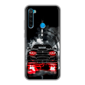 Силиконовый чехол на Xiaomi RedMi Note 8 с принтом BMW БМВ
