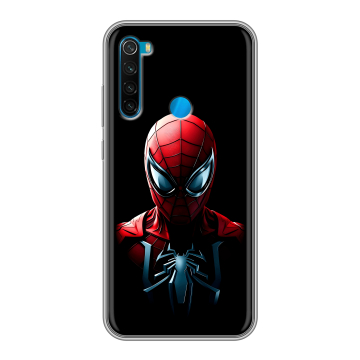 Силиконовый чехол на Xiaomi RedMi Note 8 с принтом Spiderman Человек паук Силиконовый чехол на Xiaomi RedMi Note 8 с принтом Spiderman Человек паук