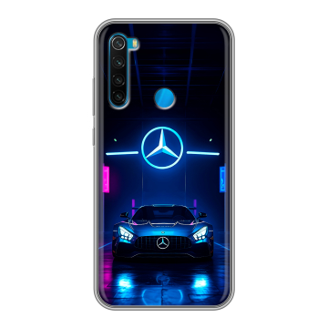 Силиконовый чехол на Xiaomi RedMi Note 8 с принтом Mercedes Мерседес Силиконовый чехол на Xiaomi RedMi Note 8 с принтом Mercedes Мерседес