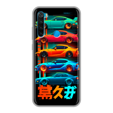 Силиконовый чехол на Xiaomi RedMi Note 8 с принтом машины тачки Силиконовый чехол на Xiaomi RedMi Note 8 с принтом машины тачки