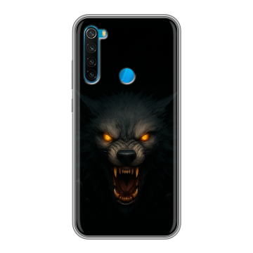 Силиконовый чехол на Xiaomi RedMi Note 8 с принтом Волк Силиконовый чехол на Xiaomi RedMi Note 8 с принтом Волк