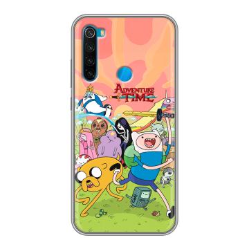 Силиконовый чехол на Xiaomi RedMi Note 8 с принтом Adventure time Время приключений Силиконовый чехол на Xiaomi RedMi Note 8 с принтом Adventure time Время приключений