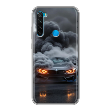 Силиконовый чехол на Xiaomi RedMi Note 8 с принтом BMW БМВ