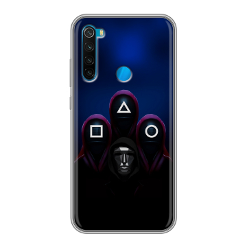 Силиконовый чехол на Xiaomi RedMi Note 8 с принтом Игра Кальмара Силиконовый чехол на Xiaomi RedMi Note 8 с принтом Игра Кальмара
