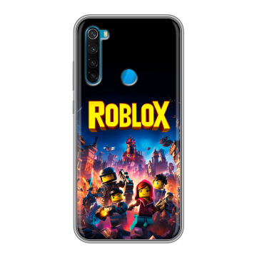 Силиконовый чехол на Xiaomi RedMi Note 8 с принтом Roblox Роблокс Силиконовый чехол на Xiaomi RedMi Note 8 с принтом Roblox Роблокс
