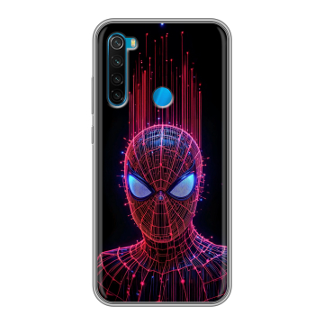 Силиконовый чехол на Xiaomi RedMi Note 8 с принтом Spiderman Человек паук Силиконовый чехол на Xiaomi RedMi Note 8 с принтом Spiderman Человек паук