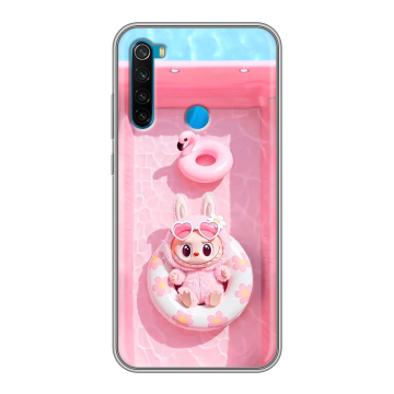 Силиконовый чехол на Xiaomi RedMi Note 8 с принтом Labubu Лабубу Силиконовый чехол на Xiaomi RedMi Note 8 с принтом Labubu Лабубу
