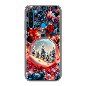Силиконовый чехол на Xiaomi RedMi Note 8 с принтом Новый год Силиконовый чехол на Xiaomi RedMi Note 8 с принтом Новый год