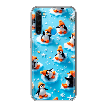 Силиконовый чехол на Xiaomi RedMi Note 8 с принтом Новый год Силиконовый чехол на Xiaomi RedMi Note 8 с принтом Новый год
