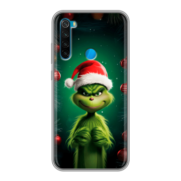Силиконовый чехол на Xiaomi RedMi Note 8 с принтом Гринч Новый год Рождество Силиконовый чехол на Xiaomi RedMi Note 8 с принтом Гринч Новый год Рождество