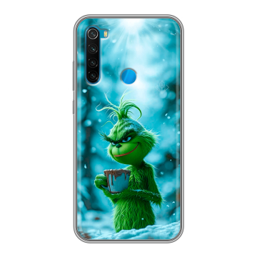 Силиконовый чехол на Xiaomi RedMi Note 8 с принтом Новый год гринч Силиконовый чехол на Xiaomi RedMi Note 8 с принтом Новый год гринч