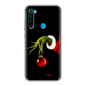 Силиконовый чехол на Xiaomi RedMi Note 8 с принтом Новый год Гринч Силиконовый чехол на Xiaomi RedMi Note 8 с принтом Новый год Гринч