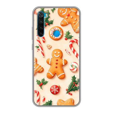 Силиконовый чехол на Xiaomi RedMi Note 8 с принтом Новый год