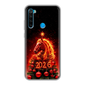 Силиконовый чехол на Xiaomi RedMi Note 8 с принтом Новый год