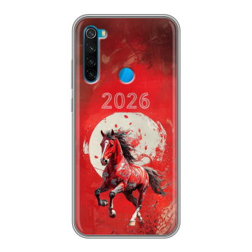 Силиконовый чехол на Xiaomi RedMi Note 8 с принтом Новый год