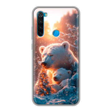 Силиконовый чехол на Xiaomi RedMi Note 8 с принтом Новый год