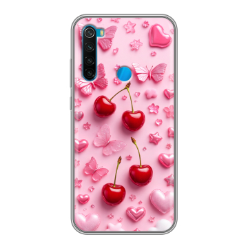Силиконовый чехол на Xiaomi RedMi Note 8 с принтом для девочек Силиконовый чехол на Xiaomi RedMi Note 8 с принтом для девочек