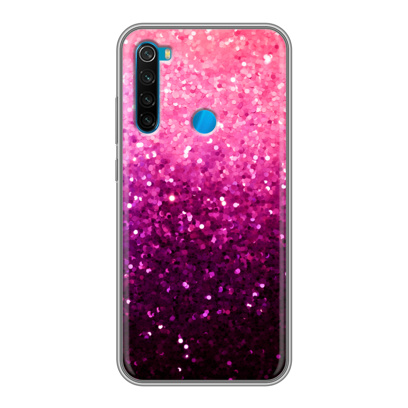Силиконовый чехол на Xiaomi RedMi Note 8 с принтом Блестки Силиконовый чехол на Xiaomi RedMi Note 8 с принтом Блестки