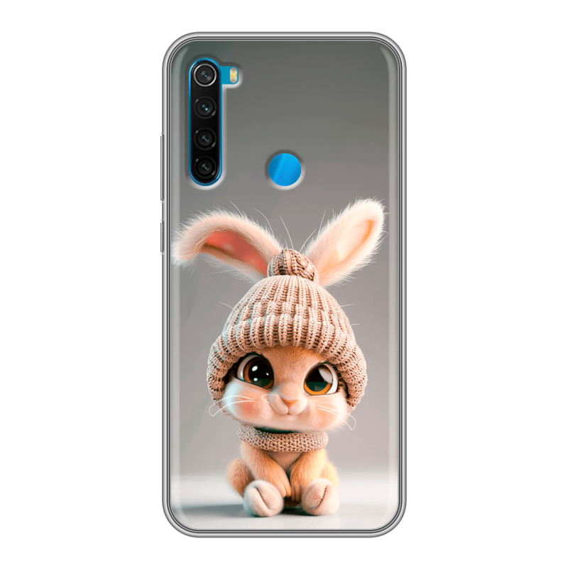 Силиконовый чехол на Xiaomi RedMi Note 8 с принтом Кролик Силиконовый чехол на Xiaomi RedMi Note 8 с принтом Кролик